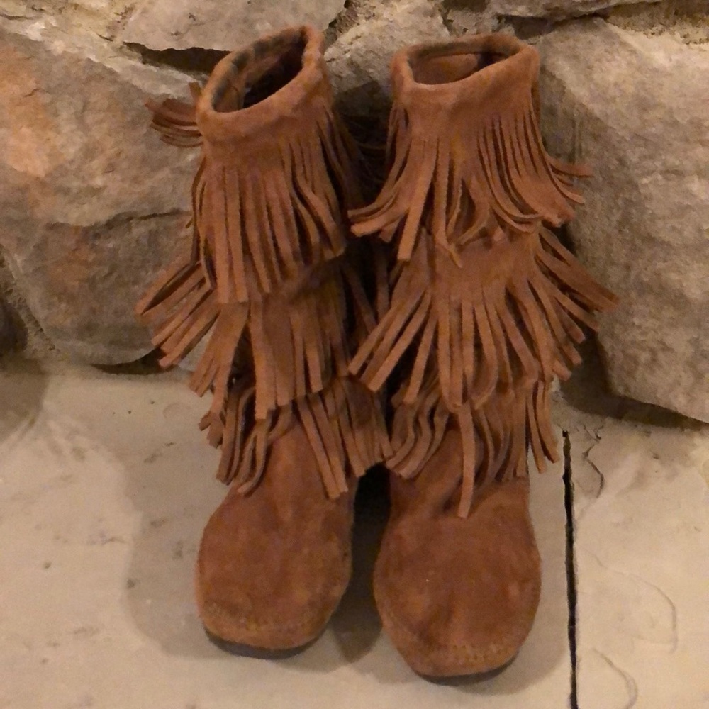 Minnetonka suede boots